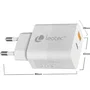 Leotec Cargador de Pared GaN 30W con USB-C PD y USB-A Blanco LECSPH30W2W
